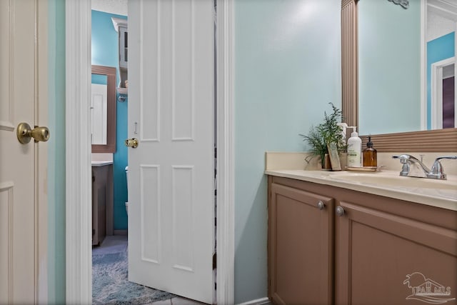 bathroom featuring vanity