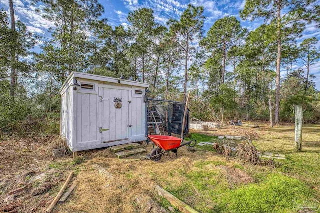 view of outbuilding