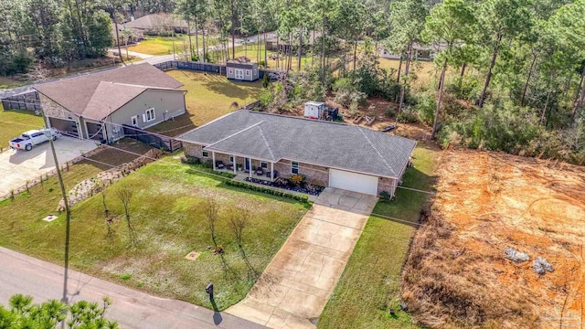 birds eye view of property