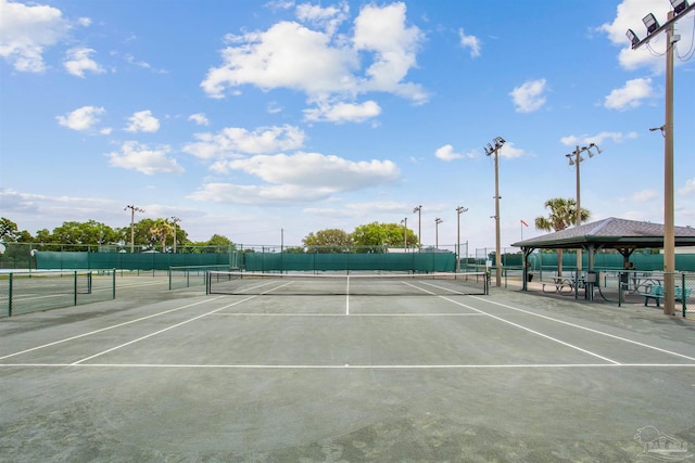 view of tennis court