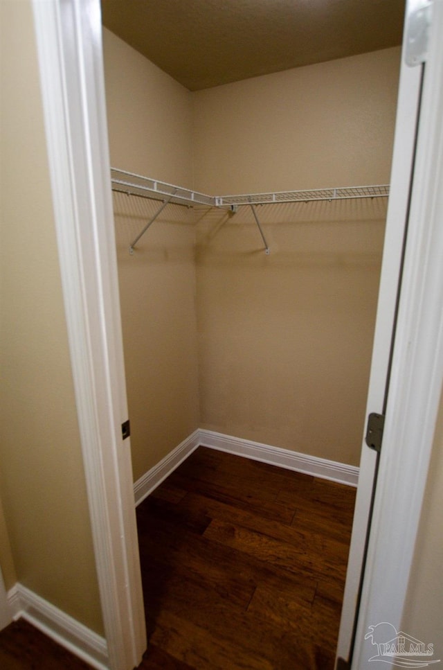 4777 Belvedere Cir, Pace, FL 32571 - spacious closet with dark wood-style flooring