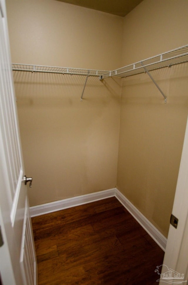 4777 Belvedere Cir, Pace, FL 32571 - spacious closet with dark wood finished floors