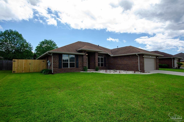 4777 Belvedere Cir, Pace, FL 32571 - ranch-style home featuring driveway, brick siding, and a garage