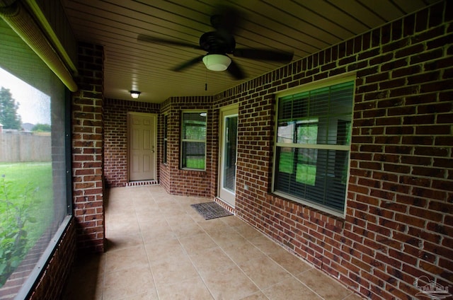4777 Belvedere Cir, Pace, FL 32571 - view of patio / terrace featuring ceiling fan