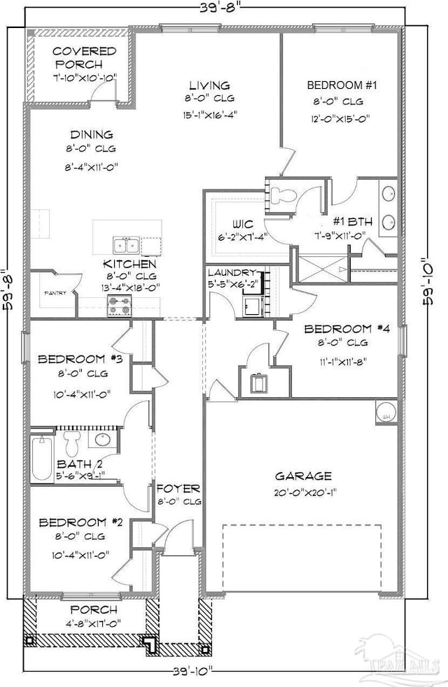 8748 Bluebell St, Milton, FL 32583 - room layout