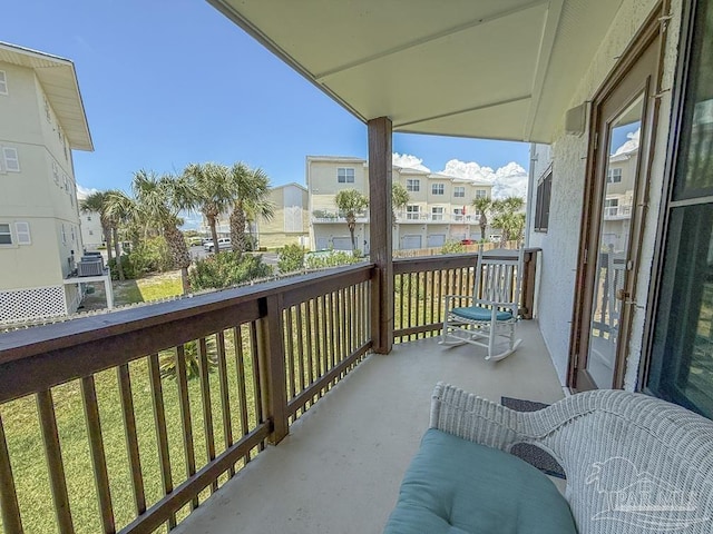 1448 Tina Dr Unit 213, Navarre Beach, FL 32566 - balcony featuring a residential view