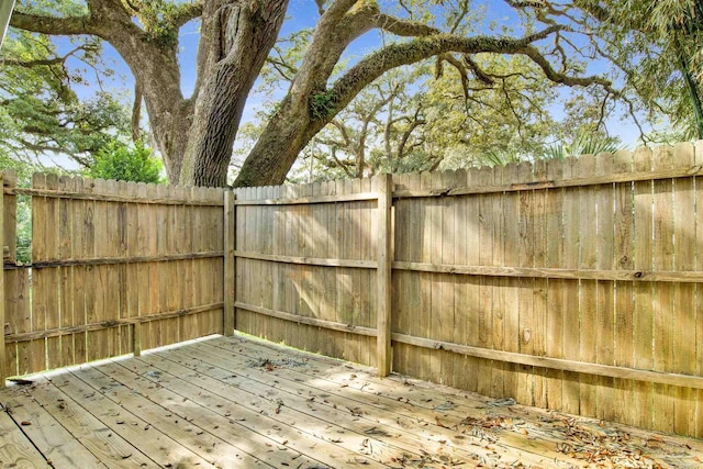 view of deck