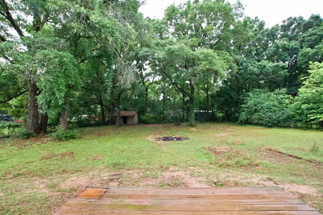 4217 Celtic Cir, Pace, FL 32571 - view of grassy yard with a storage shed and an outbuilding