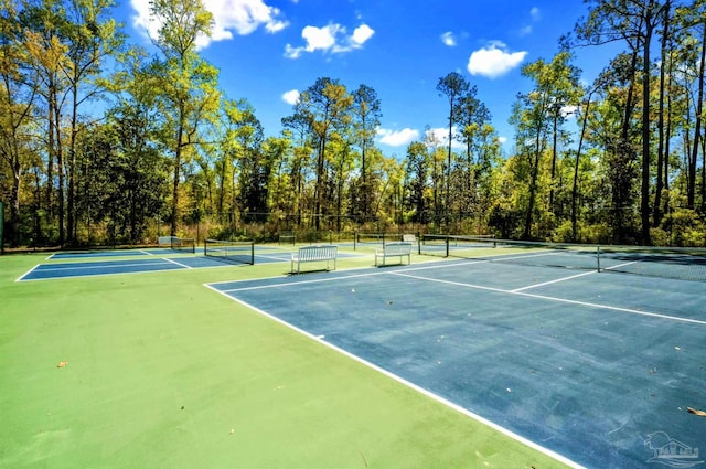 view of sport court