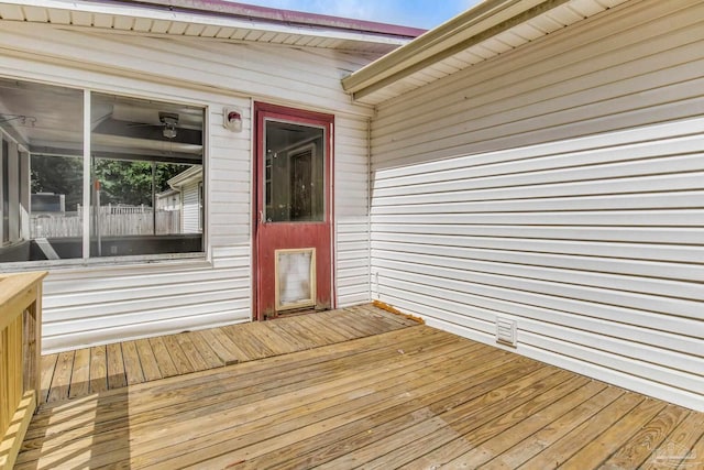 7035 Moore Ave, Pensacola, FL 32526 - deck featuring a sunroom