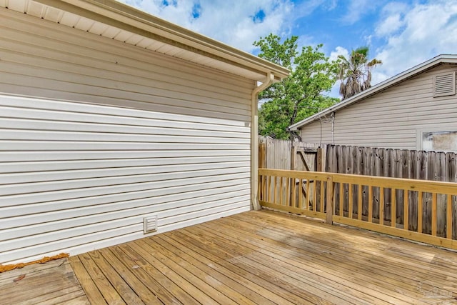 7035 Moore Ave, Pensacola, FL 32526 - wooden deck featuring fence