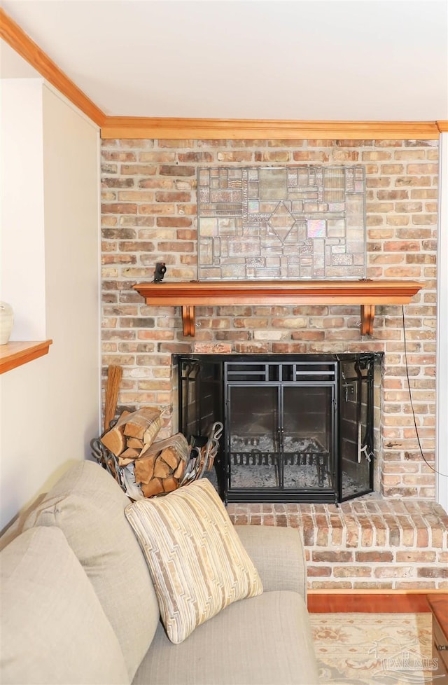 1609 N Spring St, Pensacola, FL 32501 - detailed view of a brick fireplace