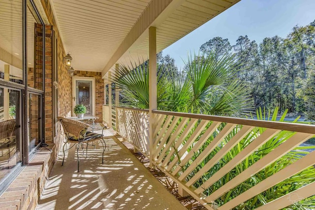 view of balcony