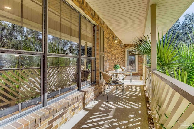 balcony with a porch