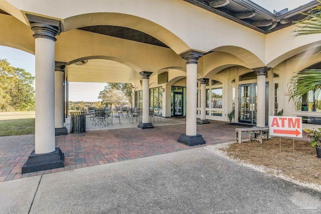 view of patio with french doors