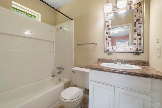 401 Ronda St, Pensacola, FL 32534 - full bathroom with toilet, shower / tub combination, and vanity