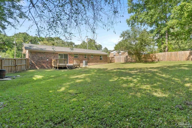 401 Ronda St, Pensacola, FL 32534 - view of yard featuring a wooden deck