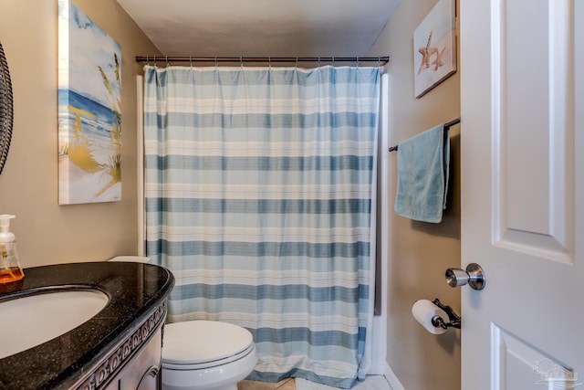 13817 Perdido Key Dr Unit 703, Pensacola, FL 32507 - full bathroom with shower / bath combination with curtain, vanity, and toilet