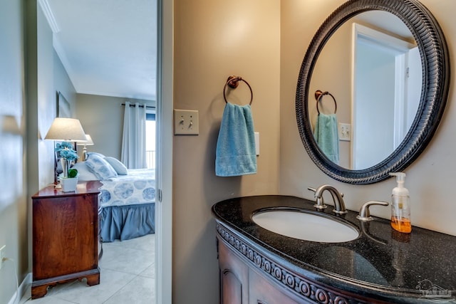 13817 Perdido Key Dr Unit 703, Pensacola, FL 32507 - bathroom featuring vanity and tile patterned flooring