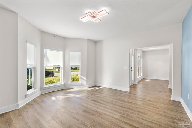 interior space featuring light wood-type flooring