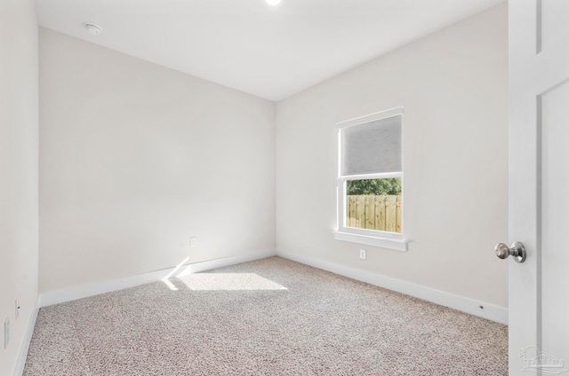 view of carpeted empty room