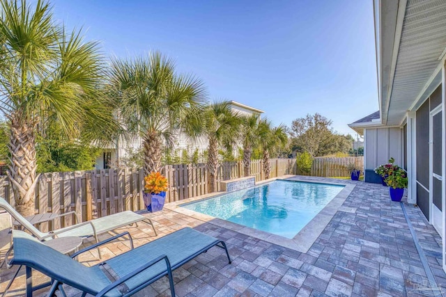 view of pool with a patio area