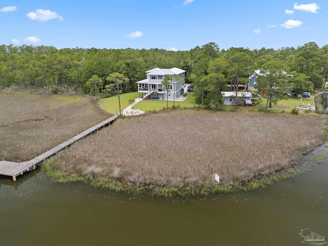 2032 Bay Point Blvd, Milton, FL 32583 - view of subject property with a large body of water and a forest