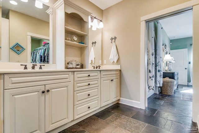 bathroom with vanity