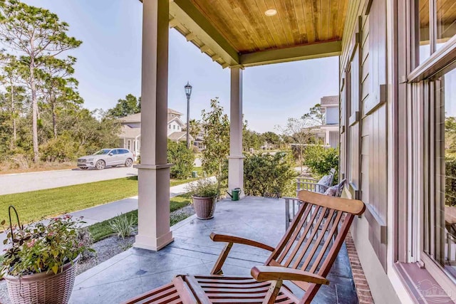 view of patio / terrace featuring a porch