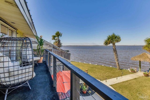 4552 Bayside Dr, Milton, FL 32583 - balcony with a water view