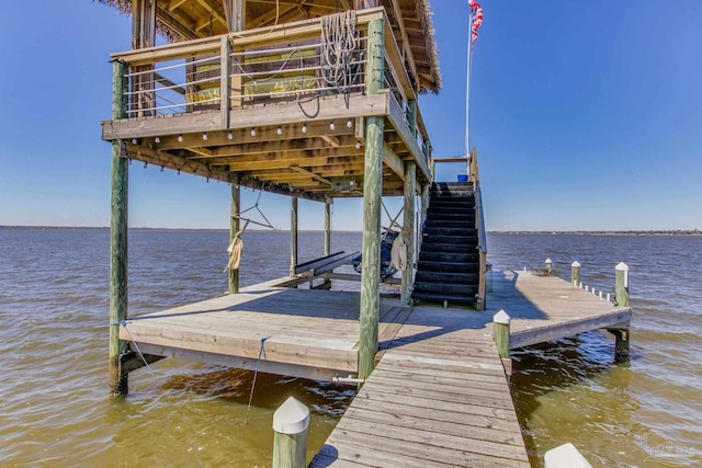 4552 Bayside Dr, Milton, FL 32583 - view of dock with a water view and boat lift