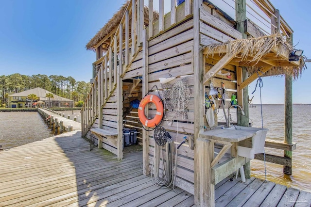 4552 Bayside Dr, Milton, FL 32583 - dock area featuring a water view