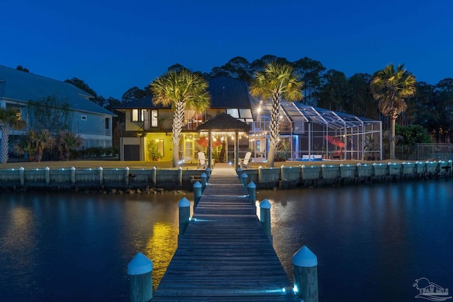 4552 Bayside Dr, Milton, FL 32583 - dock area featuring a water view