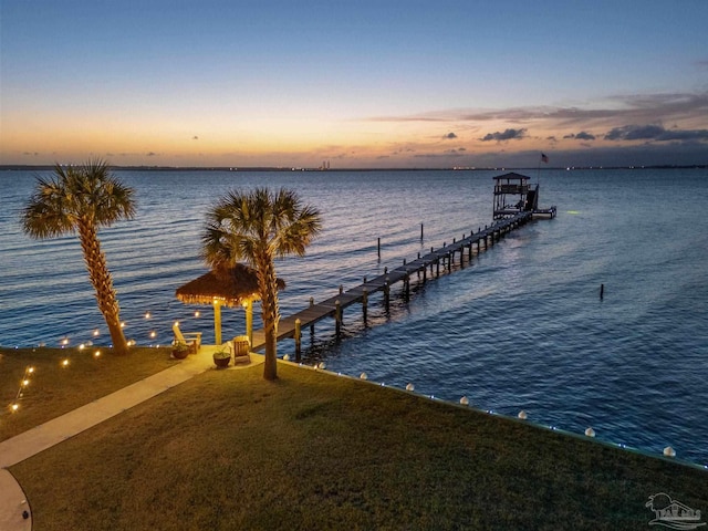4552 Bayside Dr, Milton, FL 32583 - dock area featuring a water view