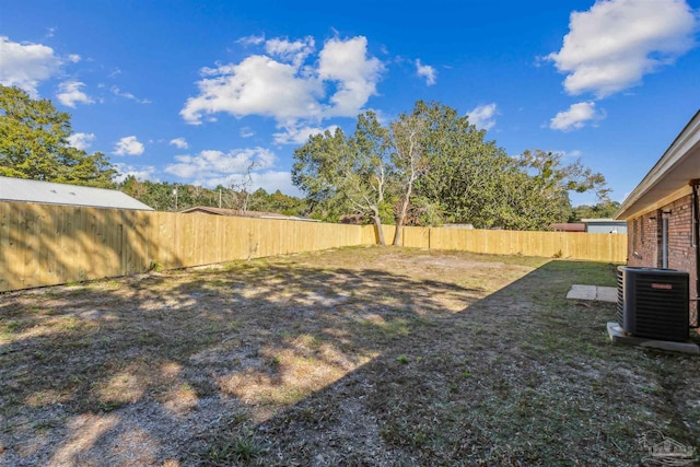 720 Lambert St, Pensacola, FL 32505 - view of yard with a fenced backyard and central air condition unit