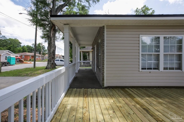 view of wooden terrace