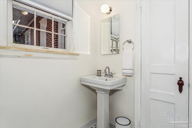 bathroom with a sink