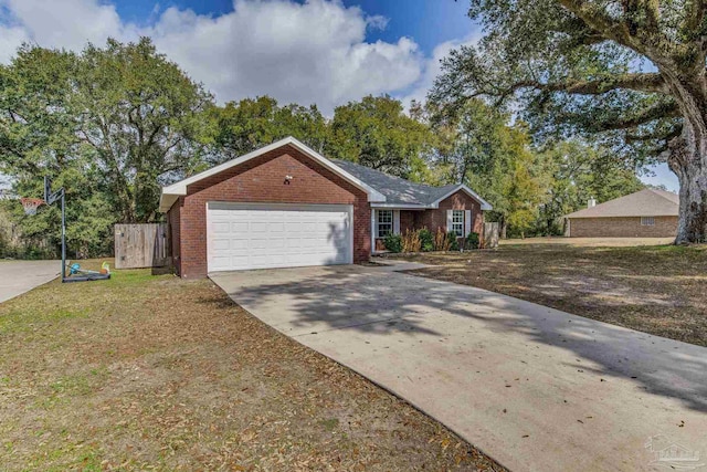 ranch-style house with a garage