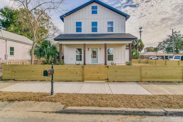 view of front of home with a porch