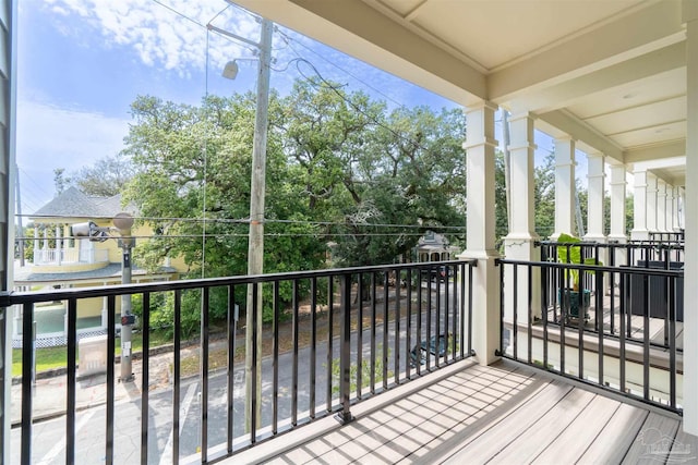 view of balcony