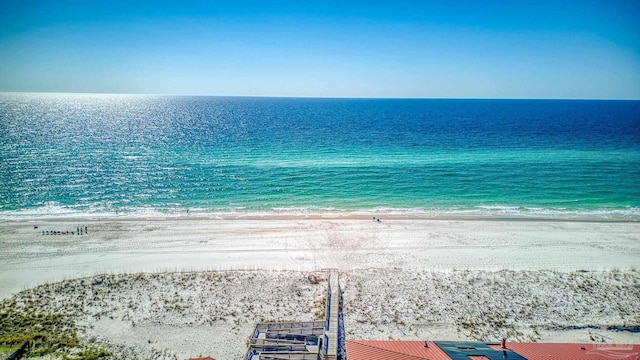 water view with a view of the beach