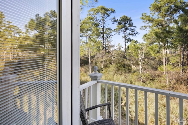 view of balcony