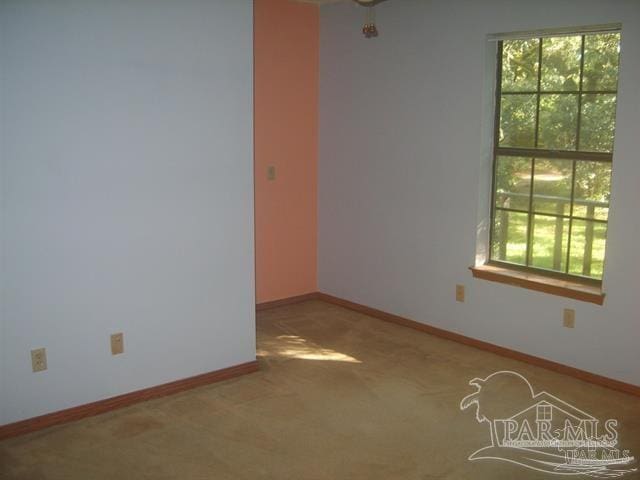 view of carpeted empty room