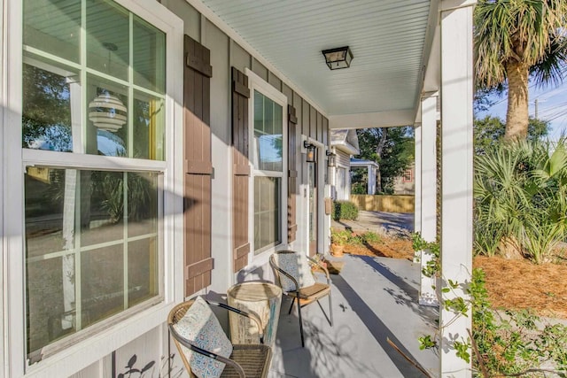 view of patio / terrace featuring a porch