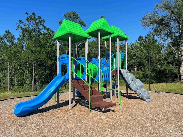 view of community jungle gym