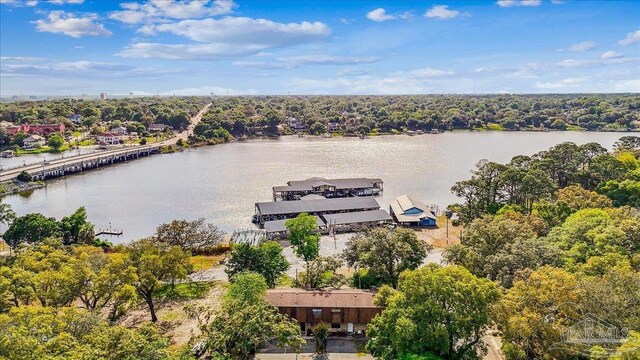 2707 E De Soto St, Pensacola, FL 32503 - bird's eye view featuring a water view