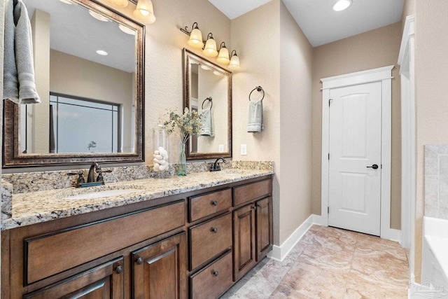 bathroom with vanity