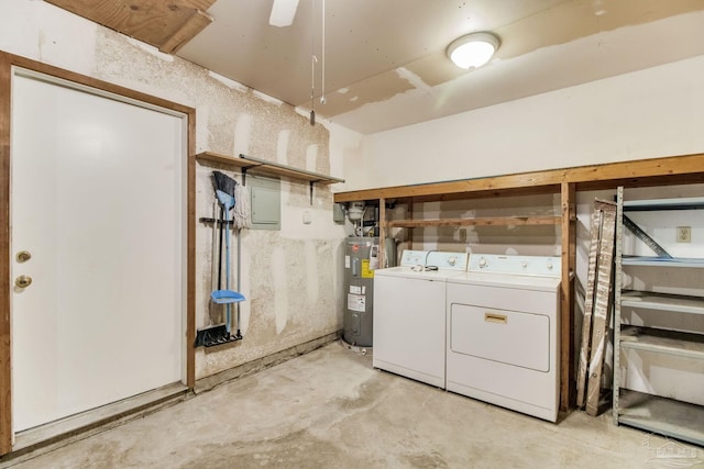 8500 Blue Jay Way, Pensacola, FL 32534 - laundry area with independent washer and dryer, electric water heater, and electric panel