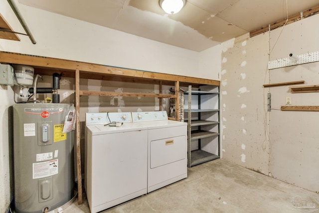 8500 Blue Jay Way, Pensacola, FL 32534 - unfinished below grade area featuring water heater and separate washer and dryer