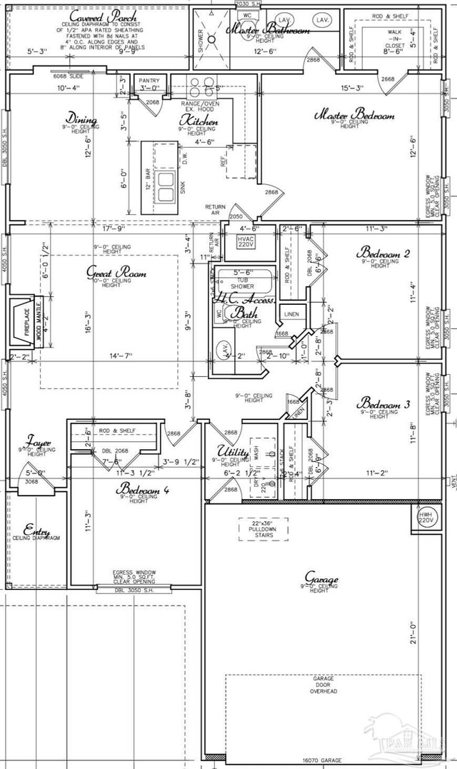 205 Webb St, Cantonment, FL 32533 - room layout